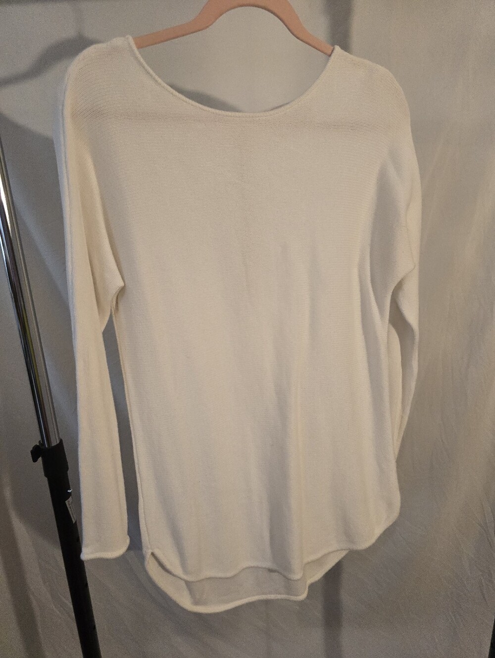 MICHAEL Michael Kors White Long Sleeve Knit Top
